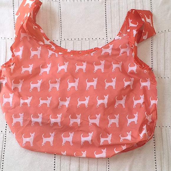 BAGGU Orange Chihuahua Reusable Eco Shopping Bag Tote Purse Standard Size - Picture 12 of 16